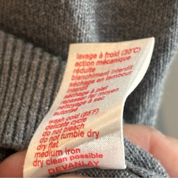 LACOSTE LIVE! Sz L Sweater 100% Cotton Raccoon Image On Grey Background - Picture 8 of 8